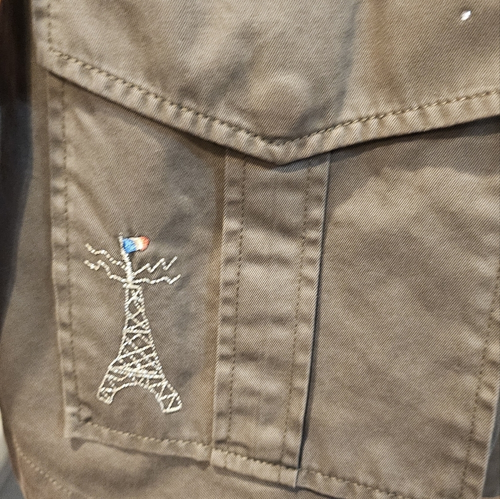 Joie Iban Patchwork Cotton Utility Jacket - image 6